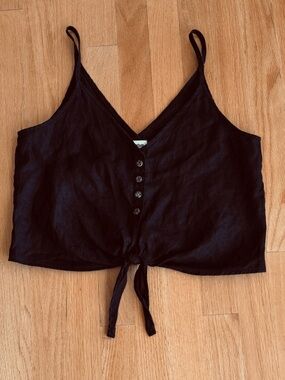 Rhythm size s linen crop top